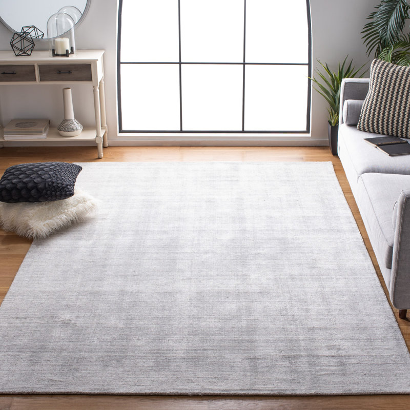 Latitude Run® AbbieLei Handmade Light Gray Rug & Reviews Wayfair